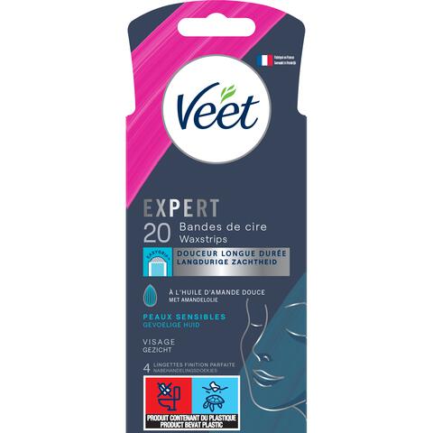 Veet Expert Ontharingsstrips Gezicht Gevoelige Huid 20 stuks