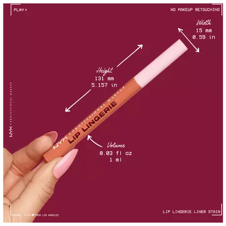 NYX Professional Makeup Lip Lingerie Liner Stain 09 Send Nudes Rood