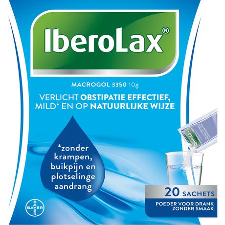 Iberolax verlicht obstipatie effectief 20 sachets