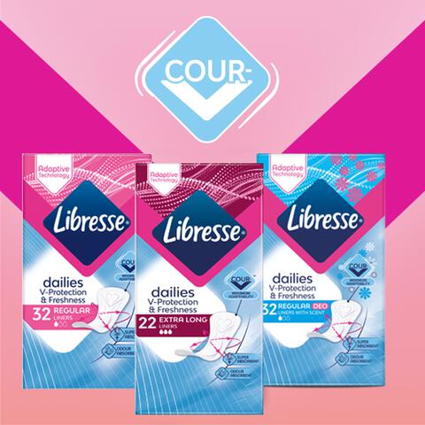 Libresse Regular Inlegkruisjes Big Pack 58 stuks