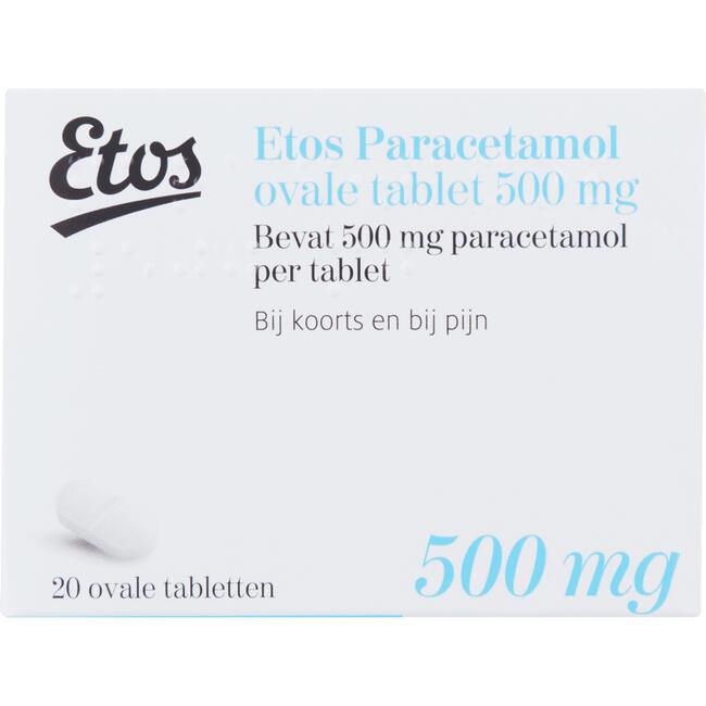Etos Paracetamol 500 mg Ovale Tablet