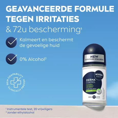 NIVEA MEN Derma Control Sensitive Deodorant Roller 50 ML