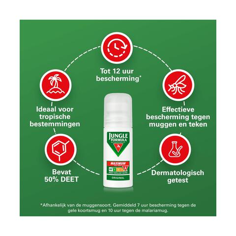 Jungle Formula Anti Muggenroller Maximum 50% DEET 50 ML