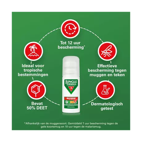 Jungle Formula Anti Muggenroller Maximum 50% DEET 50 ML