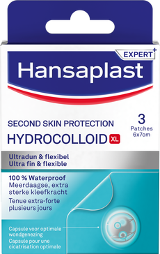 Hansaplast Second Skin Protection Waterproof en Transparante XL Eilandpleisters 3 stuks
