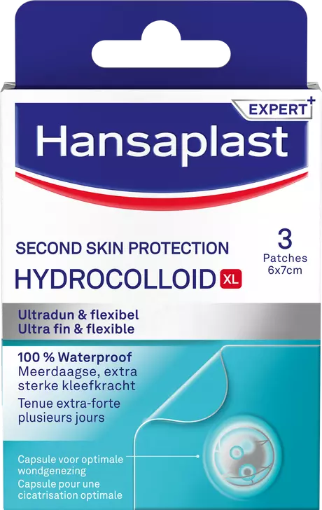 Hansaplast Second Skin Waterproof en Transparante XL Eilandpleisters 3 stuks