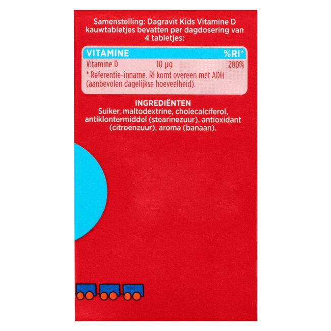 Dagravit Kids Vitamine D 200 kauwtabletten