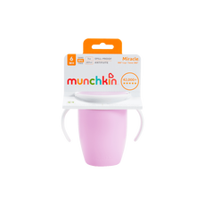 Munchkin Miracle 360 Trainer Cup Paars met handgrepen