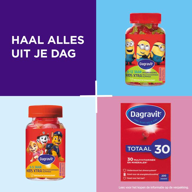 Dagravit Kids-Xtra Vitaminions 6-12 jaar 60 gummies