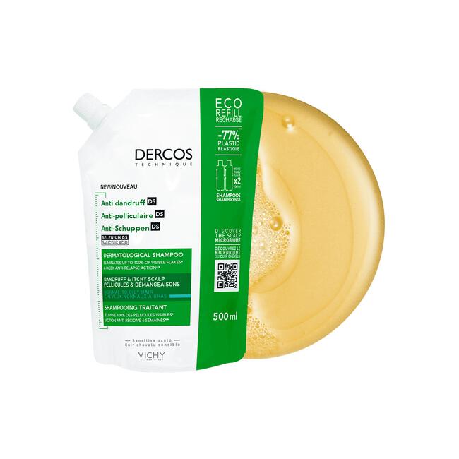 Vichy Dercos Anti-Roos Shampoo Navulling 500 ML