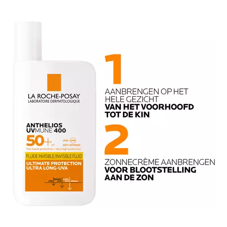 La Roche-Posay Anthelios UVMune 400 Onzichtbare Zonnefluide SPF50+ 50 ML