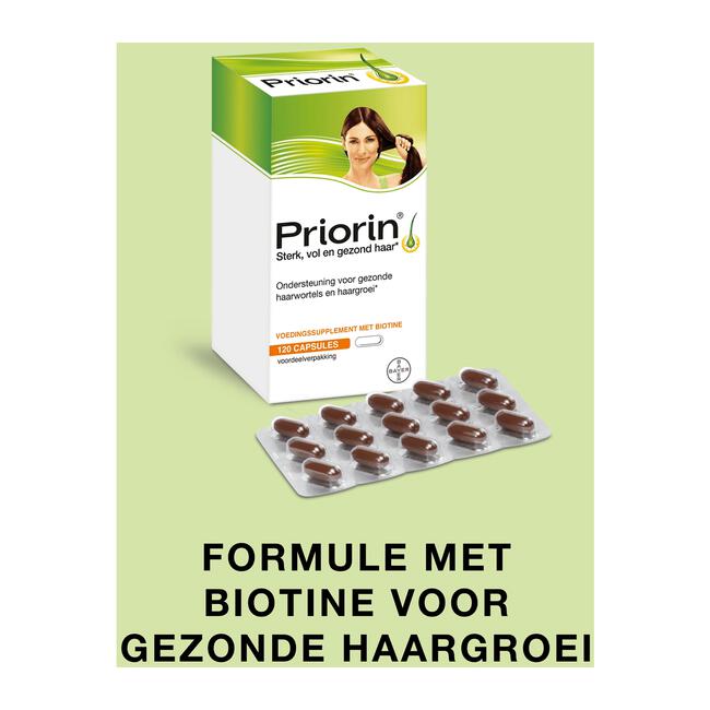 Priorin 120 Capsules Met Biotine Voor Sterk En Vol Haar Van Binnenuit