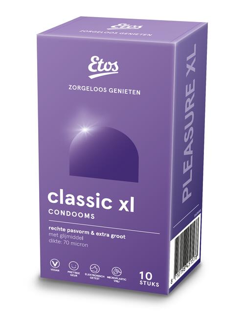 Etos Classic XL Condooms - 10
