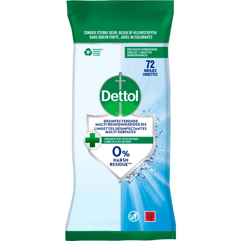 Dettol Desinfecterende Multi-Reinigingsdoekjes 72 stuks