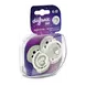 Difrax LOVI Dynamic Fopspeen 6-18M Night & Day Uni 2 stuks