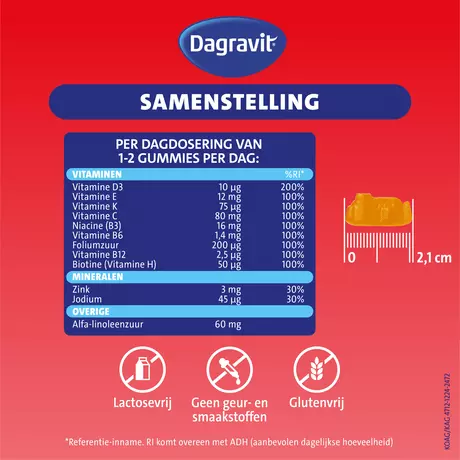 Dagravit Kids-Xtra Vitaminions 6-12 jaar 60 Gummies