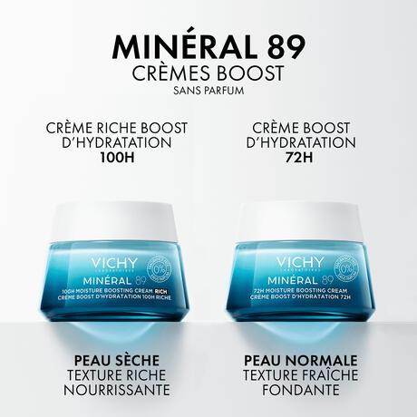 Vichy Mineral 89 100U Rijke Hydraterende Crème zonder parfum