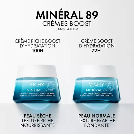 Vichy Mineral 89 100U Rijke Hydraterende Crème Zonder Parfum 50 ML