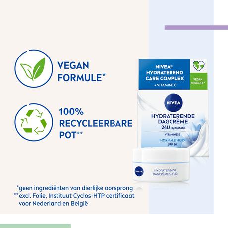 NIVEA Essentials 24u Hydraterende Dagcrème SPF30 Normale Huid 50 ML
