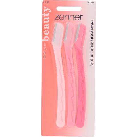 Zenner Wenkbrauwscheermesje 3x