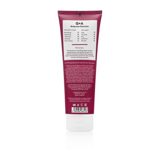 Q+A Hyaluronic Acid Body Wash 250 ML