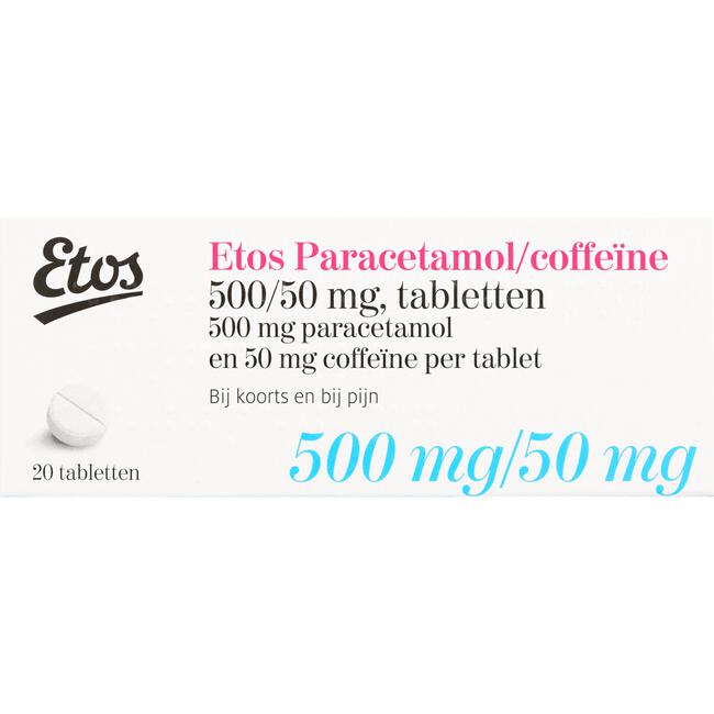 Etos Paracetamol/Coffeïne 500/50 mg Tabletten