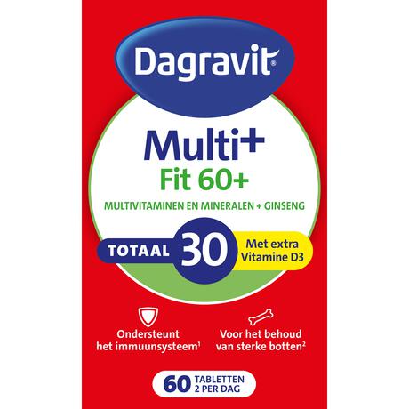Dagravit Vitaal 60+ Totaal 30 Xtra 60 tabletten