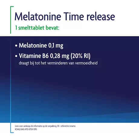Shiepz Melatonine Time Release 0,1 MG Tabletten 500 stuks