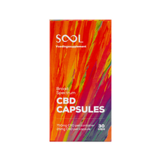 SOOL Broad Spectrum CBD Capsules 750mg CBD Capsules 30 stuks