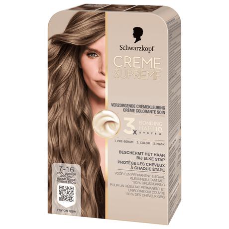 Schwarzkopf Creme Supreme Haarkleuring 7-16 Cool As Donkerblond