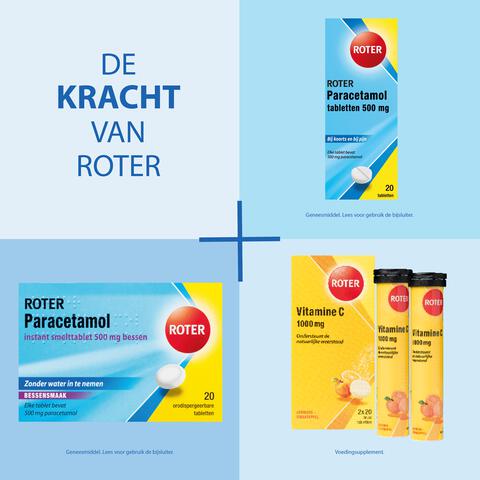 Roter Paracetamol 50 tabletten