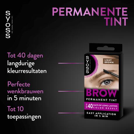 Syoss Browtint Wenkbrauw verf Lichtbruin