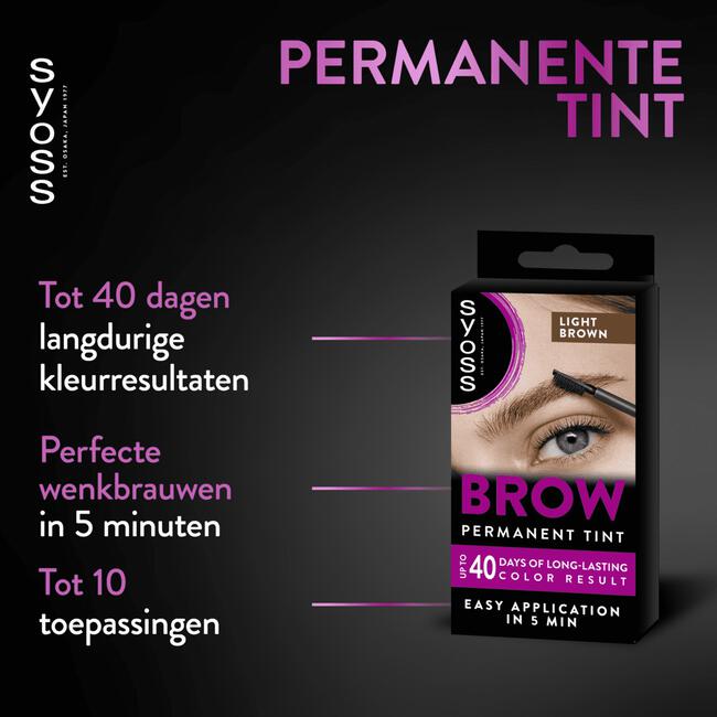 Syoss Browtint Wenkbrauw verf Lichtbruin