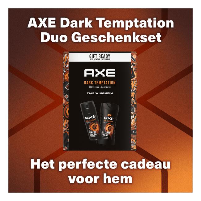 AXE Dark Temptation Toilettas Geschenkset 250ml + 150ml
