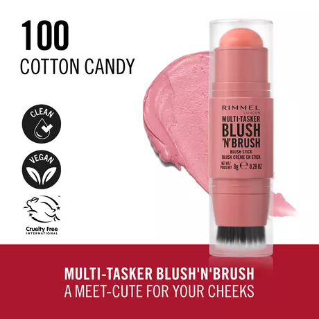 Rimmel London Multi-Tasker Blush'N'Brush Stick Cotton Candy 8 g