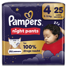 Pampers Baby Dry Night Pants Luierbroekjes Maat 4 9-15 kg 25 stuks