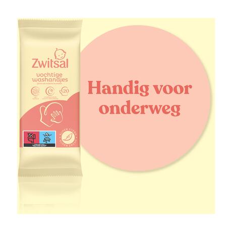 Zwitsal Goedemorgen Vochtige Snoetenpoetsers Washandjes 20 Stuks