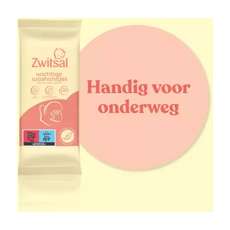Zwitsal Goedemorgen Vochtige Washandjes 20 Stuks