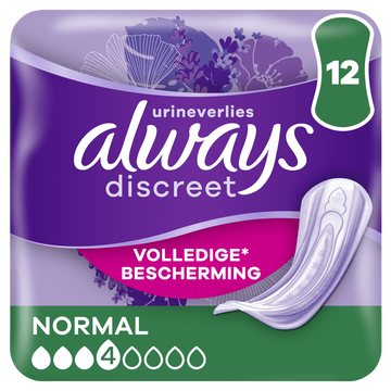Always Incontinentieverband Discreet Normal 12 - 12 stuks