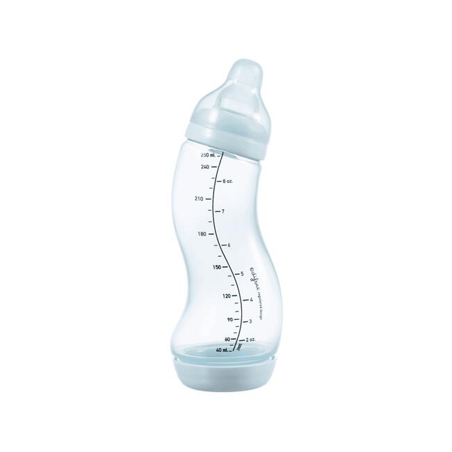 Difrax S-fles Natural Ice 250 ML Anti-koliek Babyfles 0+ Maanden