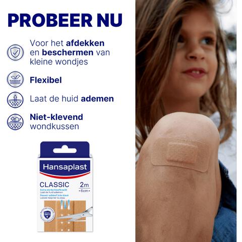 Hansaplast Classic Pleister 2mx6cm