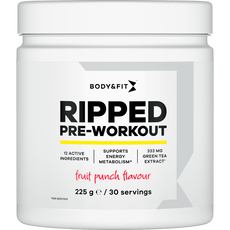 Body&Fit ripped pre-workout fruit punch 225gr