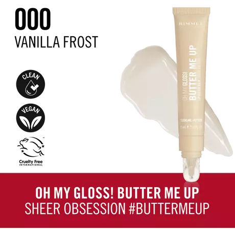 Rimmel London Oh My Gloss Butter Me Up Lip Butter 000 Vanilla Frost