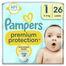 Pampers Premium Protection Luiers Maat 1 2-5 KG 26 stuks