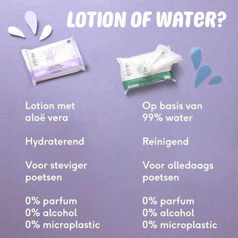 Naïf Plasticvrije Water Billendoekjes 40 stuks