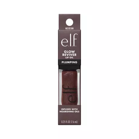 e.l.f. Glow Reviver Plumping Lip Oil Espresso Tonic