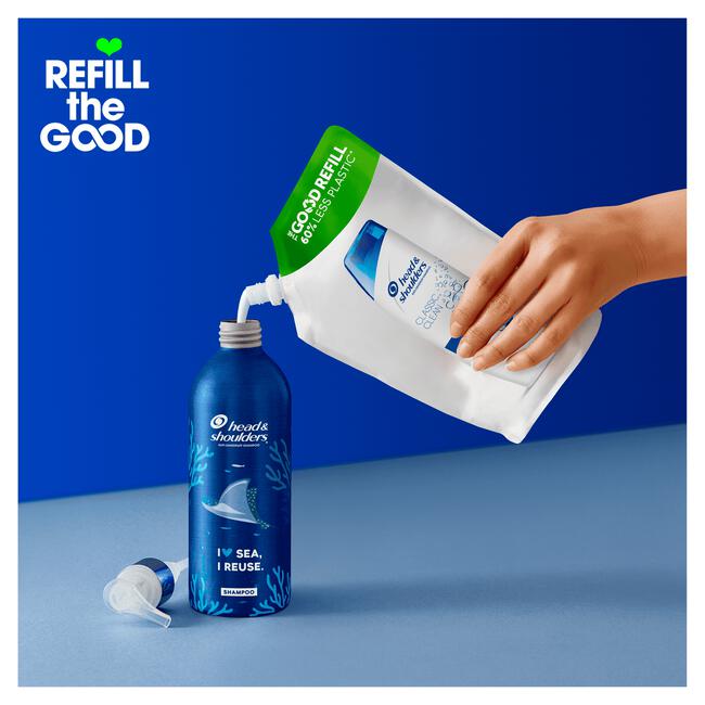 Head & Shoulders Classic Anti-roos Shampoo Navulpak 480 ML