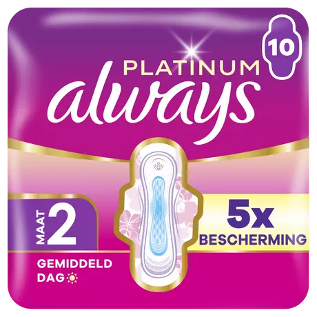 Always Maandverband Platinum Long 10 stuks