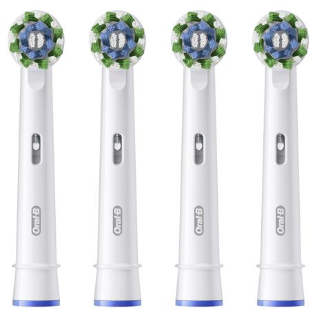 Oral-B Cross Action Opzetborstels Wit - 4 Stuks