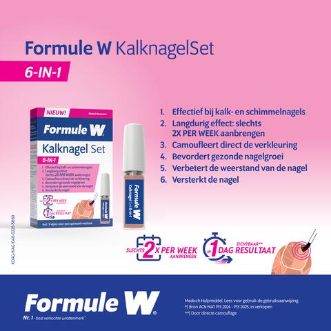Formule W Kalknagel set 6-In-1